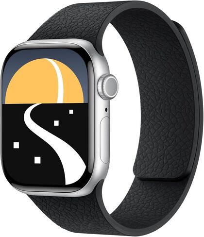 سوار ساعة مغناطيسي متوافق مع أحزمة ساعات Apple 38/40/41/42/44/45/46/49 ملم للرجال والنساء، حزام مقاوم للماء من السيليكون الناعم بمغناطيس قوي لسلسلة iWatch 11/10/9/8/7/6/5/4/2/1 SE Ultra 3/2 in Kuwait