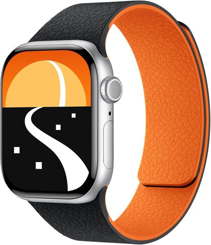 سوار ساعة مغناطيسي متوافق مع أحزمة ساعات Apple 38/40/41/42/44/45/46/49 ملم للرجال والنساء، حزام مقاوم للماء من السيليكون الناعم بمغناطيس قوي لسلسلة iWatch 11/10/9/8/7/6/5/4/2/1 SE Ultra 3/2 in Kuwait
