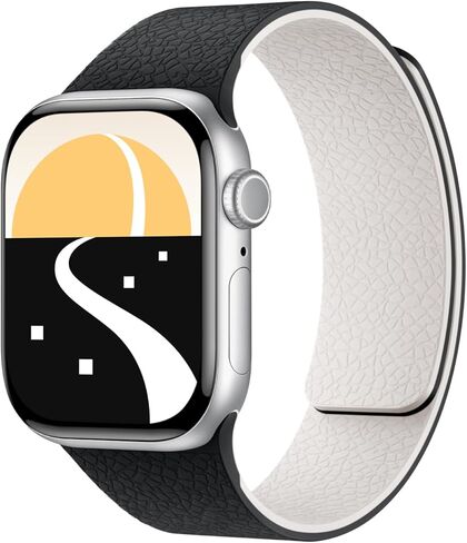 سوار ساعة مغناطيسي متوافق مع أحزمة ساعات Apple 38/40/41/42/44/45/46/49 ملم للرجال والنساء، حزام مقاوم للماء من السيليكون الناعم بمغناطيس قوي لسلسلة iWatch 11/10/9/8/7/6/5/4/2/1 SE Ultra 3/2 in Kuwait
