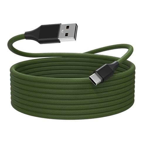 كابل شحن USB-C بطول 6.6أقدام متوافق مع سماعات الألعاب SteelSeries Arctis Nova Pro/Nova 3/Nova 4/Nova 7، سلك USB بديل متين من النوع C (أخضر) in Kuwait