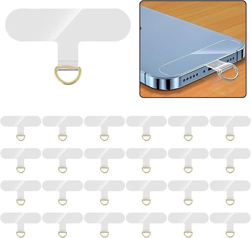 24 Pieces Phone Tether Tab, Universal Phone Lanyard Patch Without Adhesive in Saudi Arabia