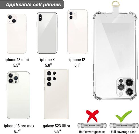 24 Pieces Phone Tether Tab, Universal Phone Lanyard Patch Without Adhesive in Saudi Arabia