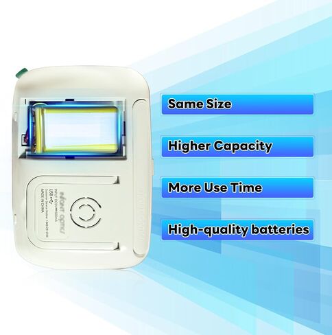 بطارية SHENMZ لبصريات الأطفال DXR-8، بطارية قابلة لإعادة الشحن بقدرة 2200 مللي أمبير (محدثة) عالية السعة متوافقة مع شاشات فيديو الأطفال الرضع DXR-8 Sp 803048 (ملاحظة: غير متوافقة مع DXR-8 Pro) in Saudi Arabia