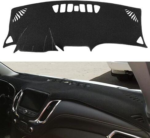 Yiz Dash Cover Mat Custom Fit for Chevrolet Chevy Equinox/Pontiac Torrent Dashboard Cover Pad Cap Carpet Potector J287 (Black) in Saudi Arabia