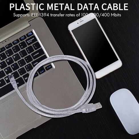 1.5M USB إلى IEEE 1394 4 Pin Firewire DV محول كابل محول لكاميرا الكمبيوتر in Kuwait