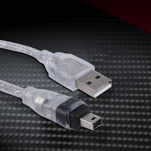 1.5M USB إلى IEEE 1394 4 Pin Firewire DV محول كابل محول لكاميرا الكمبيوتر in Kuwait