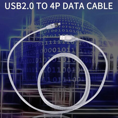 1.5M USB إلى IEEE 1394 4 Pin Firewire DV محول كابل محول لكاميرا الكمبيوتر in Kuwait