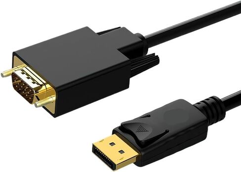 Gold Plated Plug Converter DP to VGA/DVI D/HDMI Long Cable for TV Lap*/top Computer 4K 1080P HD Display Port Adapter(DP to VGA) in Saudi Arabia