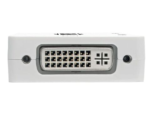 محول Tripp Lite U444-06N-HDV4K USB-C إلى HDMI DVI VGA، 4Kx2K 30 هرتز HDMI، 1080p DVI/VGA، متوافق مع Thunderbolt 3، 6 بوصات توصيل وتشغيل باللون الأبيض، حزمة Cloud Care التي تم تكوينها مسبقًا مؤهلة (حزمة واحدة) in Kuwait