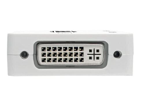 محول Tripp Lite U444-06N-HDV4K USB-C إلى HDMI DVI VGA، 4Kx2K 30 هرتز HDMI، 1080p DVI/VGA، متوافق مع Thunderbolt 3، 6 بوصات توصيل وتشغيل باللون الأبيض، حزمة Cloud Care التي تم تكوينها مسبقًا مؤهلة (حزمة واحدة) in Kuwait