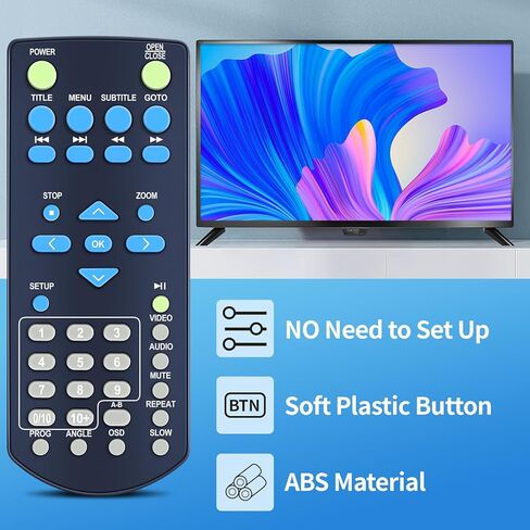جهاز تحكم عن بعد بديل مناسب لـ Capello CAP001 CVD2216 CVD2216BLK 2 قناة محمول A/V HDMI DVD CD مسجل مشغل DVD in Saudi Arabia