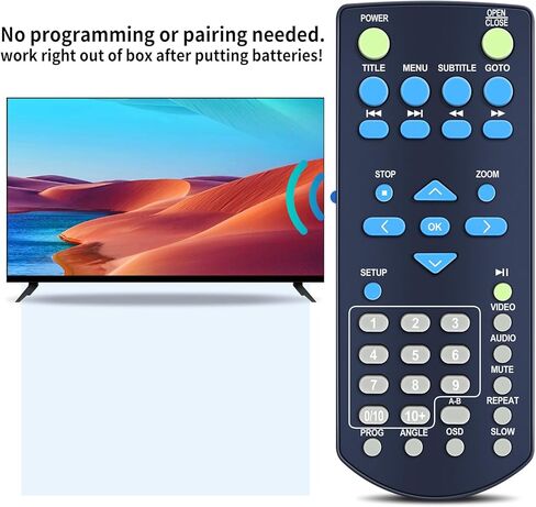 جهاز تحكم عن بعد بديل مناسب لـ Capello CAP001 CVD2216 CVD2216BLK 2 قناة محمول A/V HDMI DVD CD مسجل مشغل DVD in Saudi Arabia