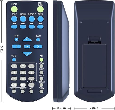 جهاز تحكم عن بعد بديل مناسب لـ Capello CAP001 CVD2216 CVD2216BLK 2 قناة محمول A/V HDMI DVD CD مسجل مشغل DVD in Saudi Arabia