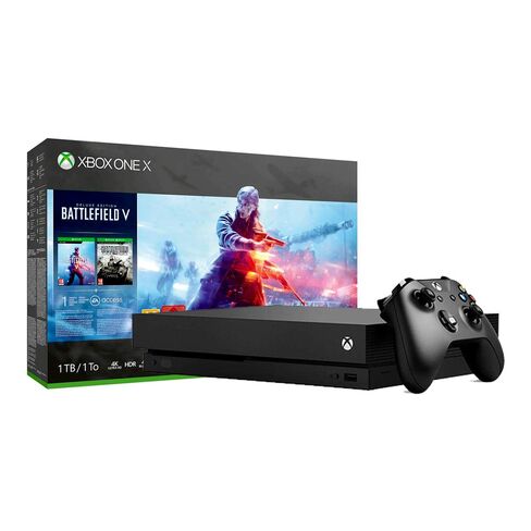 Microsoft Xbox One X 1TB Console - Battlefield V Bundle - Xbox One - Black (Renewed) in Saudi Arabia