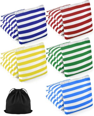 TINDTOP Small Bean Bags for Tossing (4.7 * 4.7inch, 150g/5.3oz), Cornhole Outdoor Toss Gaming Colorful Canvas Carnival Games Kids Throwing Games for Kids in Saudi Arabia