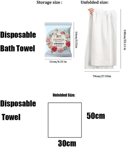 Compressed Towel Disposable Soft Thickened and Large Quick-Drying Towel Gifts Washable(30x50cm-4pcs Disposable Towel) in Saudi Arabia