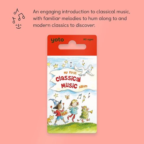 ألبوم YOTO My First Classical Music - بطاقة موسيقية للأطفال للاستخدام مع المشغل وجهاز صوتي صغير الكل في 1، استماع تعليمي وخالي من الشاشة مع أغاني الآلات الهادئة والمريحة in Kuwait