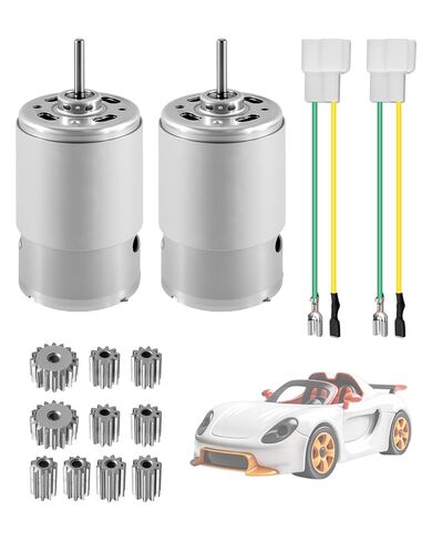 2PCS RS550 DC Motor Drive Engine 12V 40000 دورة في الدقيقة-18V عالي السرعة محرك كهربائي سريع مع إكسسوارات ترس المعادن لترقية عجلة الطاقة ، سيارة ركوب الأطفال ، قطع غيار مشاريع DIY in Kuwait