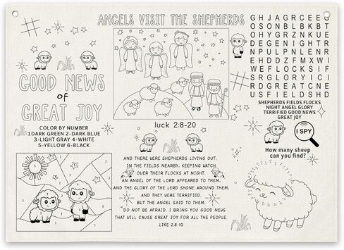 Christian Canvas Poster, Servant of All Canvas Poster, Children's Early Education Games, Children's Church Activity, Bible Decor, for Sunday School, Bible Class, Homeschool 28 * 19.6In in Kuwait
