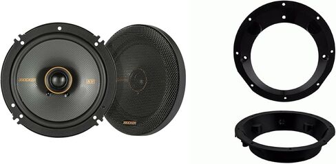 Kicker KSC 6.5 بوصة ومحولات متوافقة مع 98-13 Harley مع جناح الخفاش in Saudi Arabia