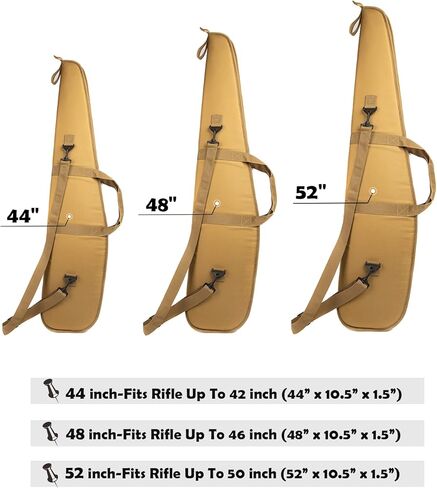 Gun Cases for Rifles Shotgun 44" 48" 52" Multiple Magazine Holder Pouches Outdoor Tactical Accessory Bags Carried By Hand Or Adjustable and Removable Shoulder Strap. in Saudi Arabia