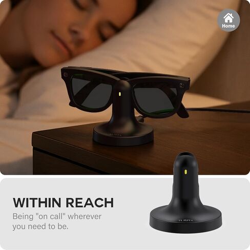 حامل وكابل شحن TUSITA متوافق مع نظارات Ray-Ban Meta الذكية - الجيل الأول فقط، USB-C in Kuwait