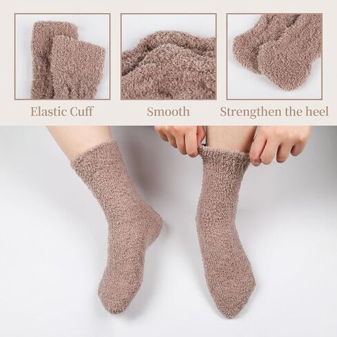 3 أزواج من الجوارب الغامضة للنساء، جورب نوم دافئ للشتاء in Kuwait