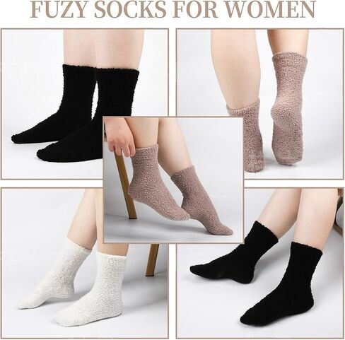 3 أزواج من الجوارب الغامضة للنساء، جورب نوم دافئ للشتاء in Kuwait