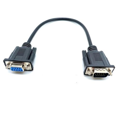 كابل نقل بيانات DB9 أنثى إلى VGA ذكر 15Pin ثلاثي الصفوف، كابل بيانات VGA إلى DB9 Serial RS232 للنقل المتبادل للإشارات بين أجهزة الفيديو 9Pin وأجهزة الكمبيوتر 1.5 متر in Saudi Arabia