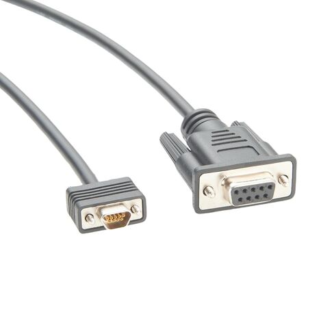 كابل تسلسلي أنثى من Micro DB9 إلى DB9 مع وعاء كابل مودم برغي Micro-D 9Pin إلى D-Sub 9 Pin متوافق 038-003-084(1.5M/5FT) in Kuwait