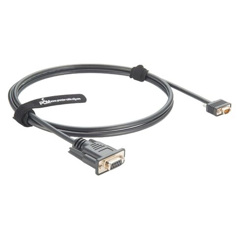 كابل تسلسلي أنثى من Micro DB9 إلى DB9 مع وعاء كابل مودم برغي Micro-D 9Pin إلى D-Sub 9 Pin متوافق 038-003-084(1.5M/5FT) in Kuwait