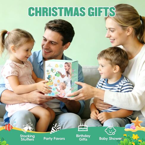 Baby Bath Toys for Kids Ages 1-3, Interactive Bath Toys for Toddler 2-4 Bathtub Water Pool Shower Toys with Watering Can and Tub Toys for Babies 12 18 Months in Saudi Arabia
