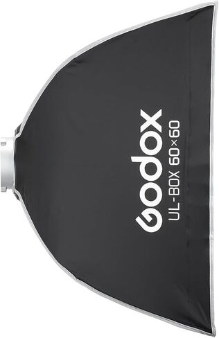 Godox 24" Square Softbox Quick Release, UL 60x60cm Universal Bowens Mount Soft Box Fast Setup for Studio Photography, Streaming, Video Lights with Diffusers/Honeycomb Grip/Diffuser Plate in Saudi Arabia