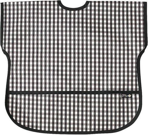 Plie Short Sleeve Waterproof Bib for Toddlers – Easy Clean Feeding Apron for Mealtime, Daycare, Self-Feeding, Lightweight in Saudi Arabia