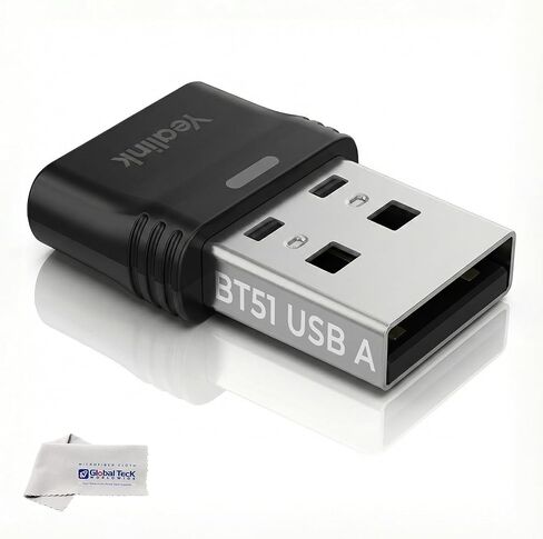 Yealink BT51 USB C Bluetooth Dongle لسماعات BH70، BH71، BH72، BH74، BH76، يعمل مع أجهزة الكمبيوتر الشخصية وأجهزة الكمبيوتر المحمولة وأجهزة Mac والهواتف المكتبية، والفرق والتكبير المتوافق، نطاق 100 قدم، التوصيل والتشغيل، صوت عالي الدقة، التحكم في المكالمات in Saudi Arabia