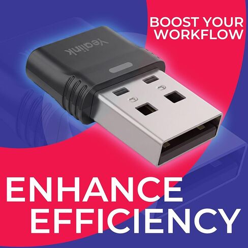Yealink BT51 USB C Bluetooth Dongle لسماعات BH70، BH71، BH72، BH74، BH76، يعمل مع أجهزة الكمبيوتر الشخصية وأجهزة الكمبيوتر المحمولة وأجهزة Mac والهواتف المكتبية، والفرق والتكبير المتوافق، نطاق 100 قدم، التوصيل والتشغيل، صوت عالي الدقة، التحكم في المكالمات in Saudi Arabia