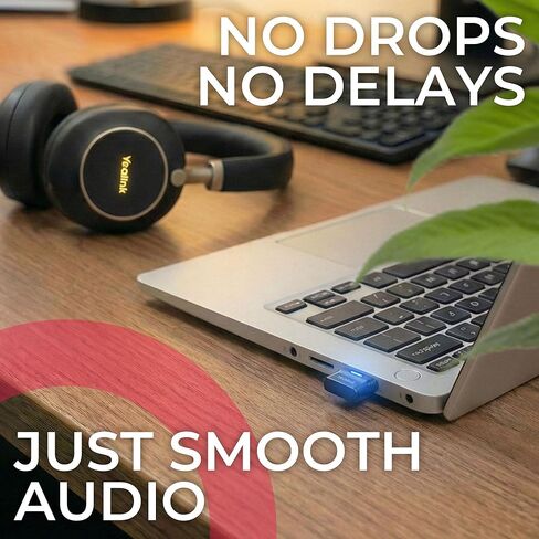 Yealink BT51 USB C Bluetooth Dongle لسماعات BH70، BH71، BH72، BH74، BH76، يعمل مع أجهزة الكمبيوتر الشخصية وأجهزة الكمبيوتر المحمولة وأجهزة Mac والهواتف المكتبية، والفرق والتكبير المتوافق، نطاق 100 قدم، التوصيل والتشغيل، صوت عالي الدقة، التحكم في المكالمات in Saudi Arabia