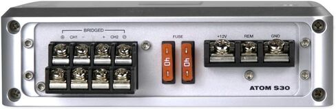 حزمة Rockville WB65KLED: (4) 6.5 بوصة 300 واط الذروة / 150 واط RMS Metal Marine Wakeboard LED مكبرات صوت برجية LED مع جهاز تحكم عن بعد، Atom S30 4-Channel Marine Amplifier، RMWK4 Amp Kit، كابل MRCA25 RCA، 7 عناصر in Saudi Arabia