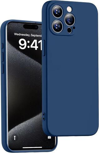 Designed for iPhone 13 Pro Case,Silicone Slim Thin Shockproof [Soft] [Anti-Scratch] [Drop Protection],Black,MUS-XGJ-03-01 in Saudi Arabia