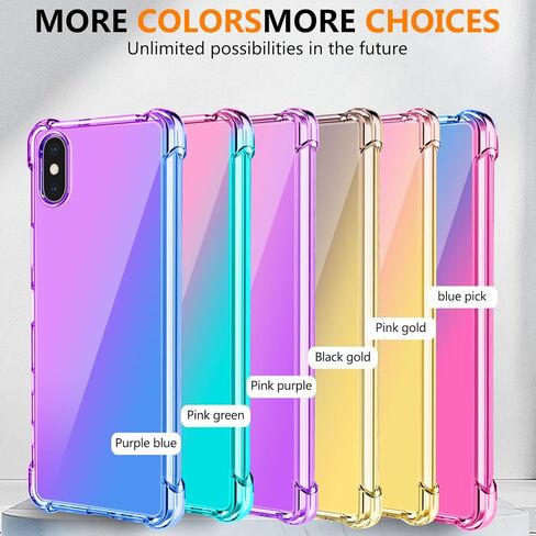 case for Google Pixel 7A[Gradient] Clear Soft TPU Non-Slip Non-Yellowing Soft Edge Cover for Google Pixel 7A,Pink/Purple,MUS-HCJB-27-04 in Saudi Arabia