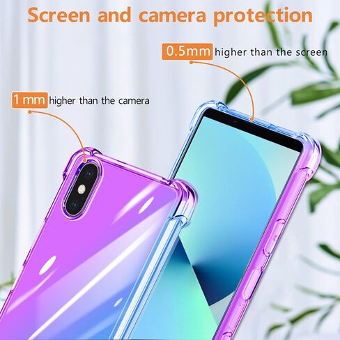 case for Google Pixel 7A[Gradient] Clear Soft TPU Non-Slip Non-Yellowing Soft Edge Cover for Google Pixel 7A,Pink/Purple,MUS-HCJB-27-04 in Saudi Arabia