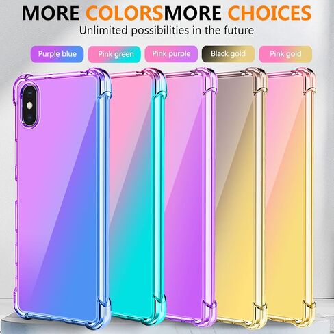 case for Motorola Moto Edge 2022 [Gradient] Clear Soft TPU Non-Slip Non-Yellowing Soft Edge Cover for Moto Edge 2022,Purple/Blue,MUS-HCJB-72-02 in Saudi Arabia