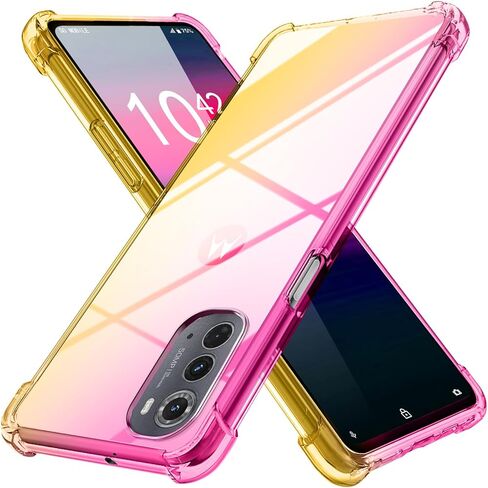 case for Motorola Moto Edge 2022 [Gradient] Clear Soft TPU Non-Slip Non-Yellowing Soft Edge Cover for Moto Edge 2022,Purple/Blue,MUS-HCJB-72-02 in Kuwait