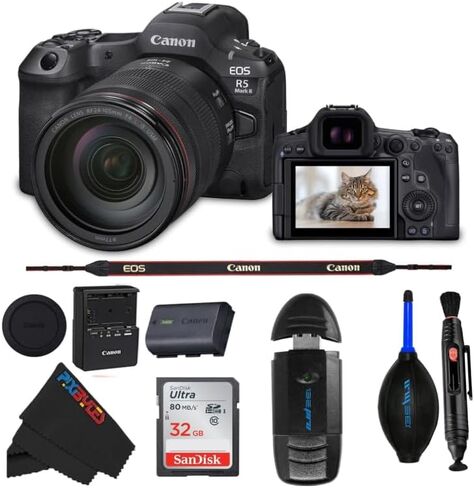 EOS R5 Mark II RF24-105mm F4 L is USM Lens Kit (Renewed) in Saudi Arabia
