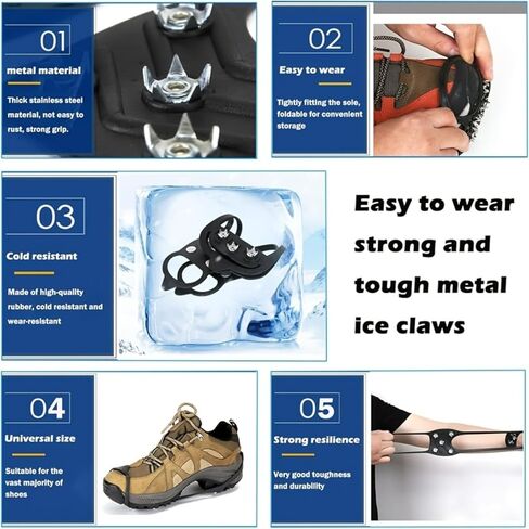 2pcs Anti-slip Clip Nails, Anti-cleats, Walking Traction Cleats, Mountaineering And Ice And Snow Equipment For Shoes in Saudi Arabia