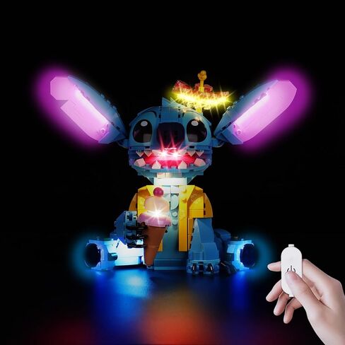 Kyglaring LED Light Kit Compatible with Lego Stitch 43249 Building Blocks, Upgraded Touch Control & Dimming (Lights Only, No Model Set) Touch-Upgraded Version in Saudi Arabia