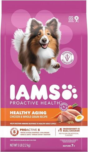 IAMS Proactive Health Healthy Aging Large Breed Dog Food for Mature and Senior Dogs with Real Chicken, 30 lb. Bag in Saudi Arabia
