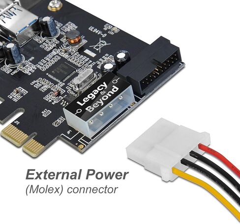 بطاقة PCI Express من SIIG Legacy and Beyond Series إلى USB 3.0 2 (خارجية) مع رأس 19 سنًا، ومعدلات نقل بيانات تصل إلى 5 جيجابت في الثانية، تدعم UASP in Kuwait