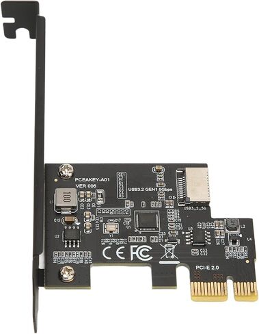 PCI E 1X to USB 3.2 GEN1 5Gbps 20pin Front Panel Header, PCIE to USB 3.2 Expansion Card 5Gbps, High Speed Front Type C, Plug and Play (PCIE X1 to USB3.2) in Saudi Arabia