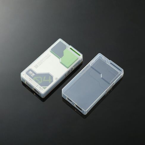 Soft Clear TPU Protective Shell Skin Case Cover and Front Screen Protector Tempered Glass for Hiby R4 (Clear case and Glass) in Saudi Arabia